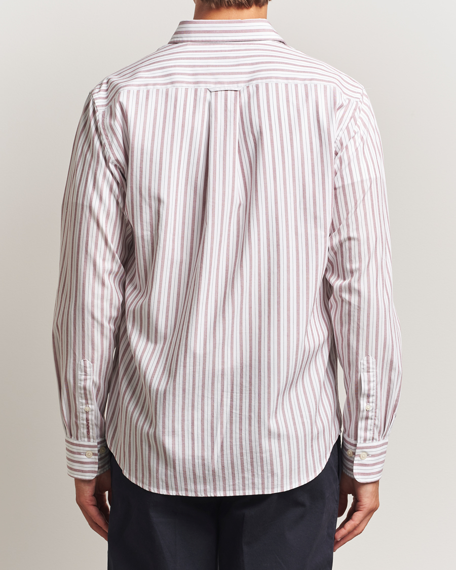 Herren | Hemden | GANT | Regular Fit Poplin Striped Shirt Plumped Red