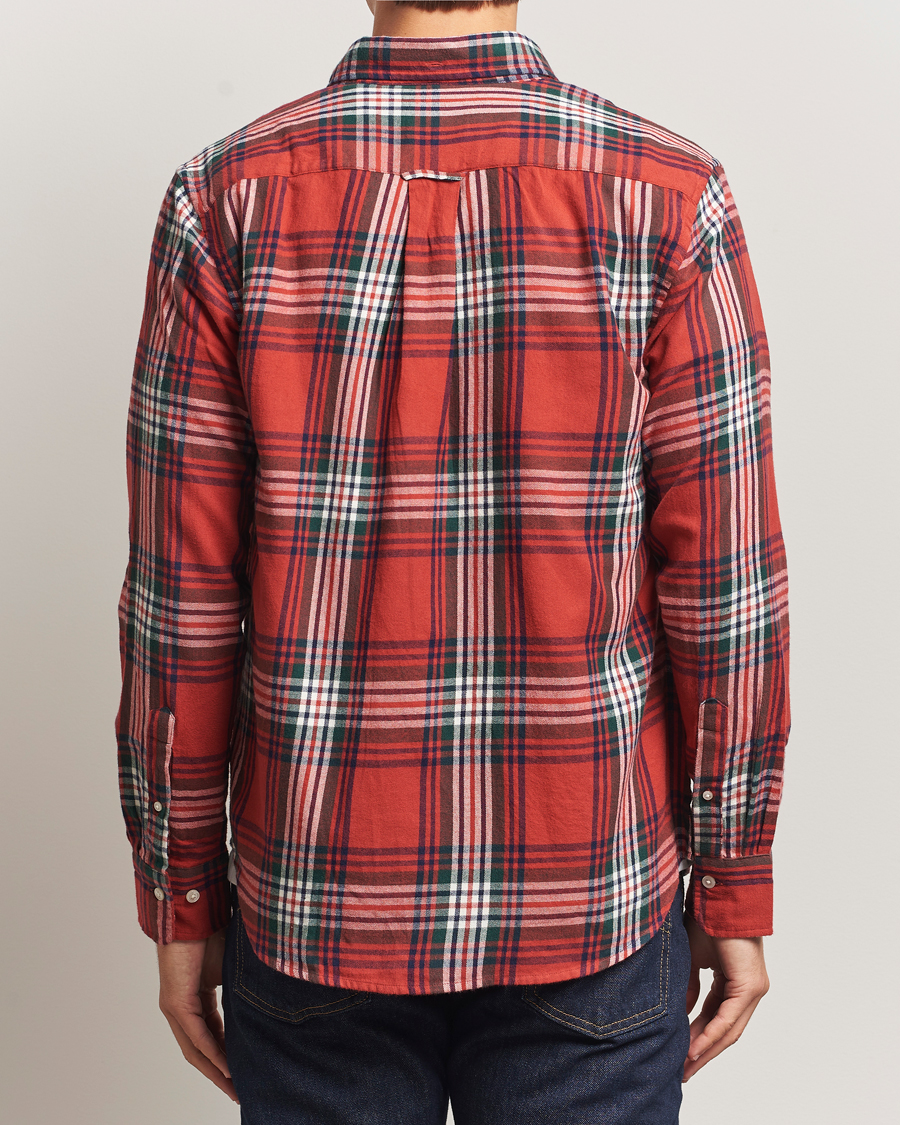 Herren | Hemden | Gant | Regular Fit Checked Flannel Shirt Modern Rust
