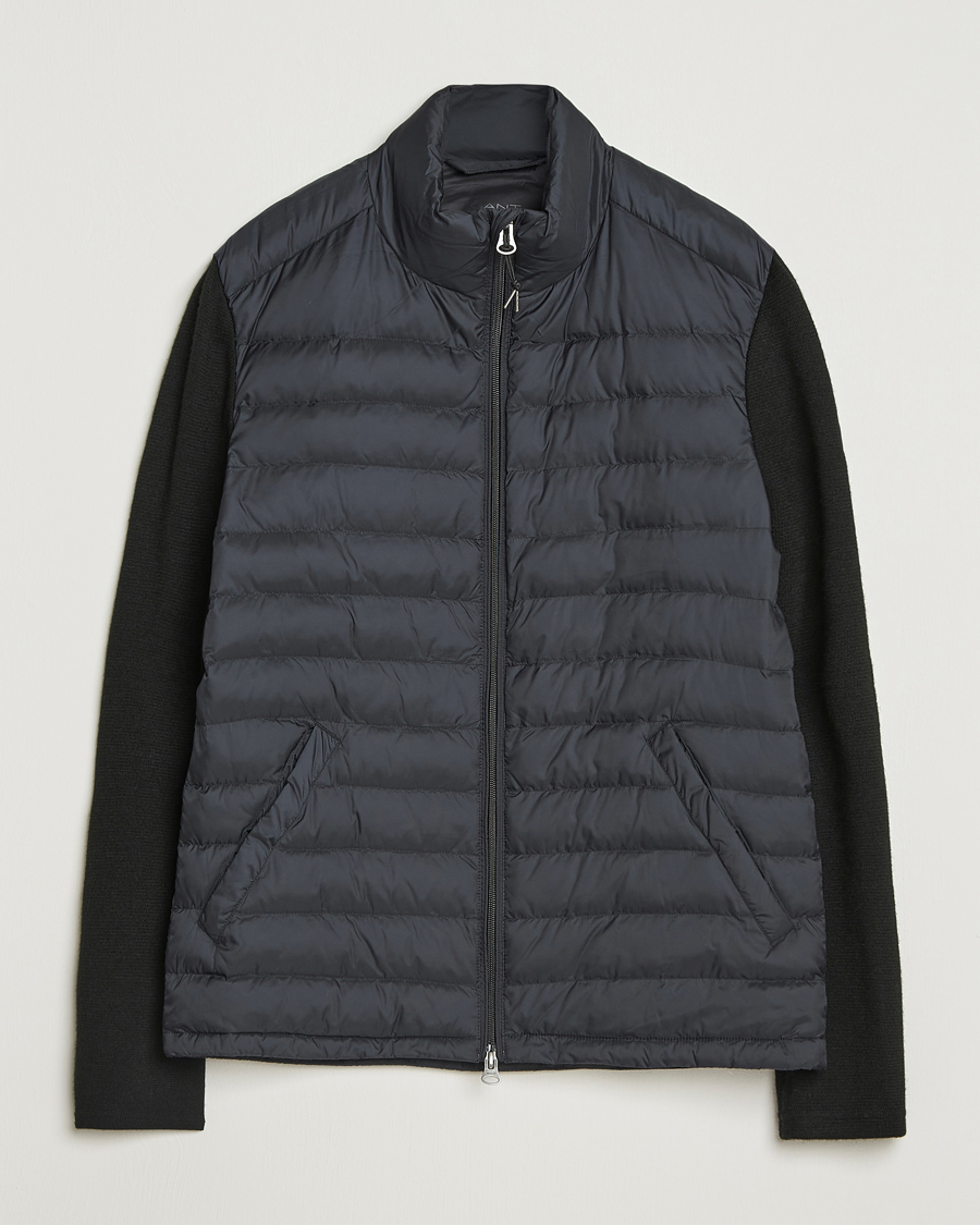 Herren | Jacken | GANT | Mixed Media Hybrid Jacket Black