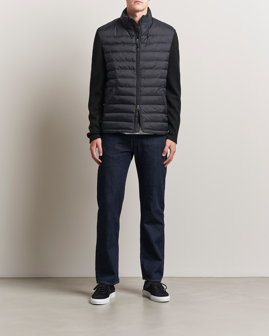 Herren | Jacken | GANT | Mixed Media Hybrid Jacket Black