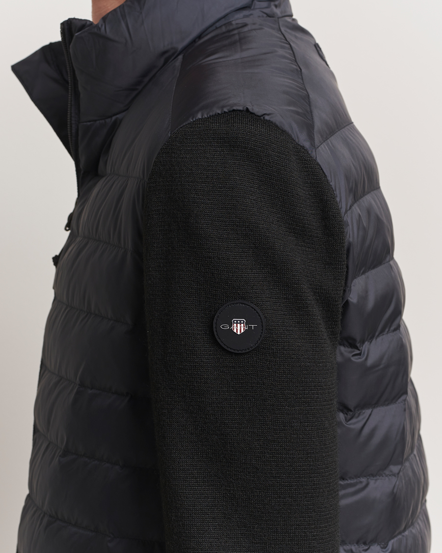 Herren | Jacken | GANT | Mixed Media Hybrid Jacket Black