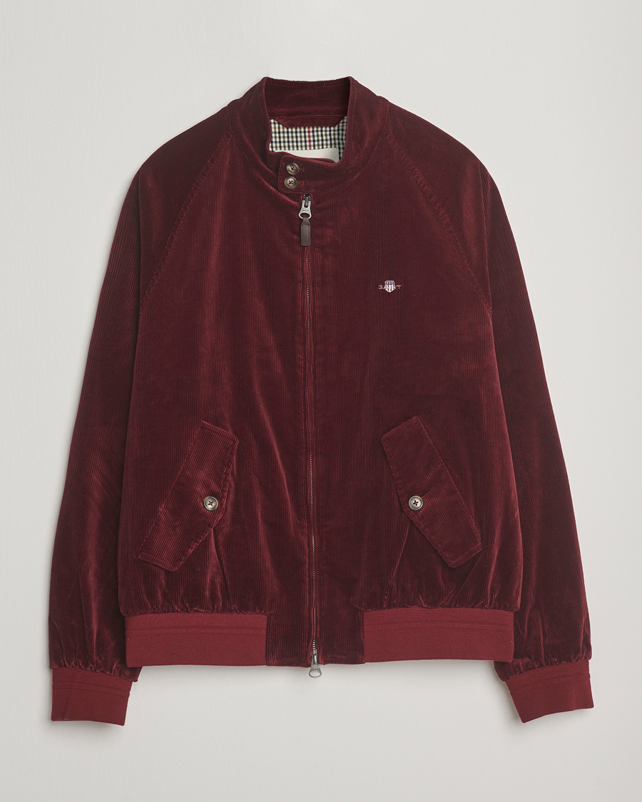 Herren | Jacken | Gant | Corduroy Harrington Jacket Plumped Red