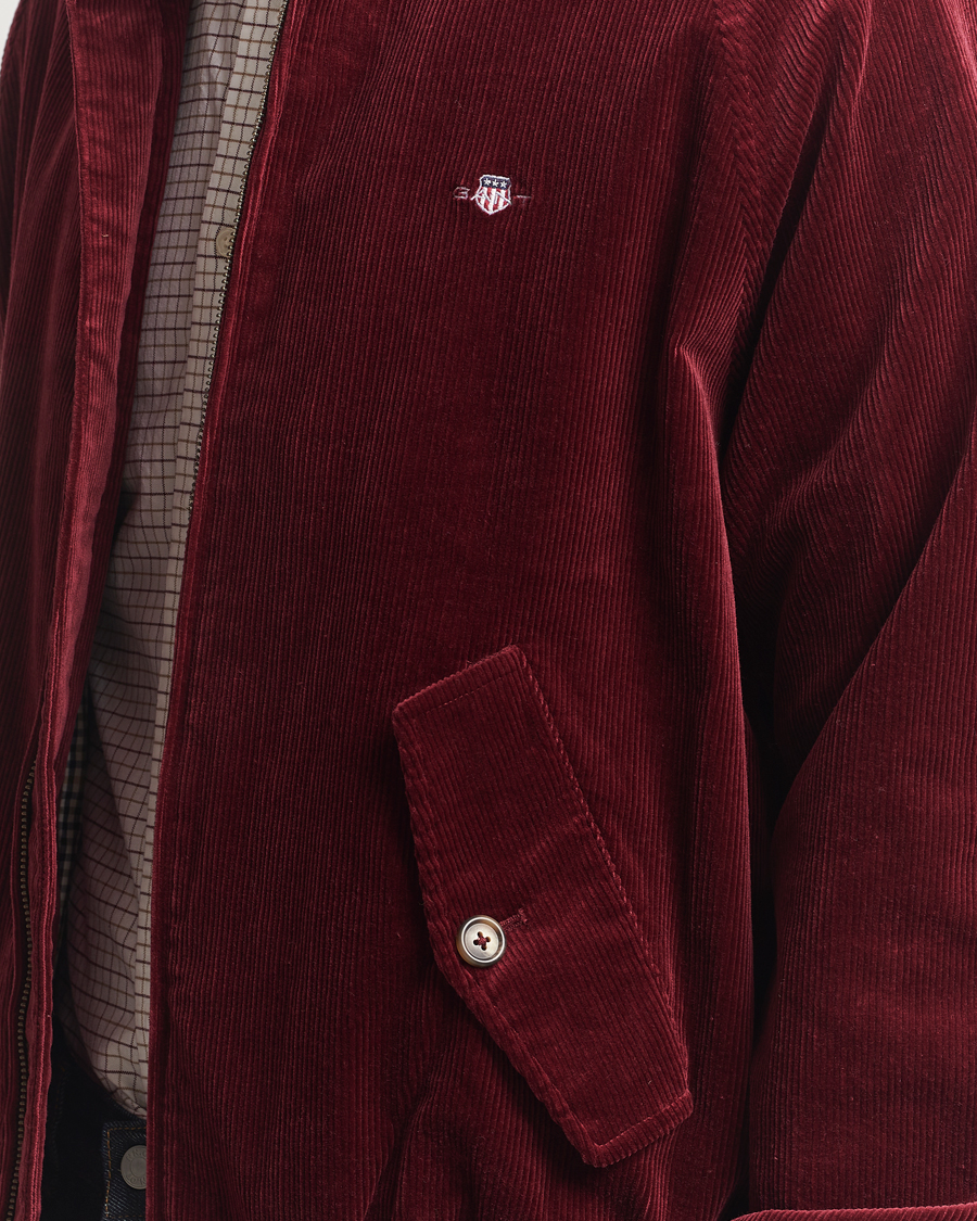 Herren | Jacken | Gant | Corduroy Harrington Jacket Plumped Red