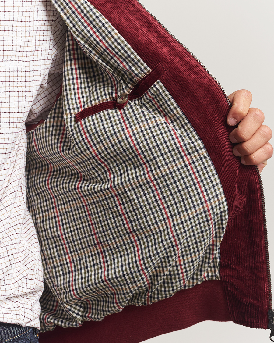 Herren | Jacken | Gant | Corduroy Harrington Jacket Plumped Red