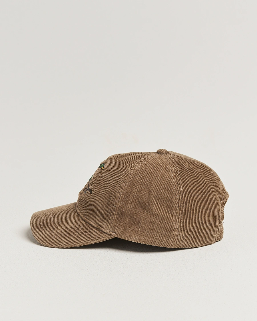 Herren | Hüte & Mützen | GANT | Graphic Embroidered Washed Cord Cap Taupe Beige