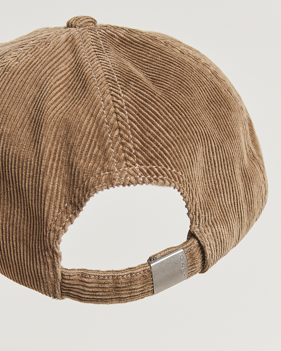 Herren | Hüte & Mützen | GANT | Graphic Embroidered Washed Cord Cap Taupe Beige