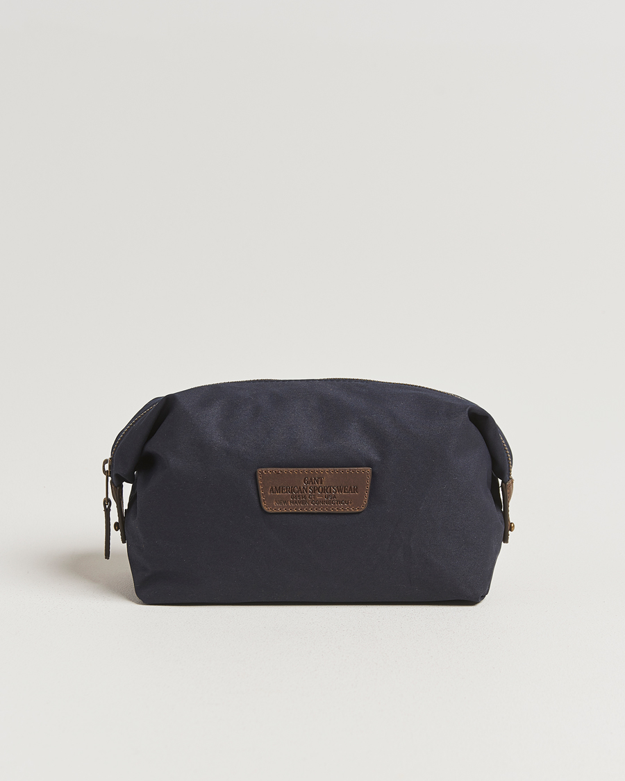Herren | Taschen | GANT | Waxed Cotton Washbag Evening Blue