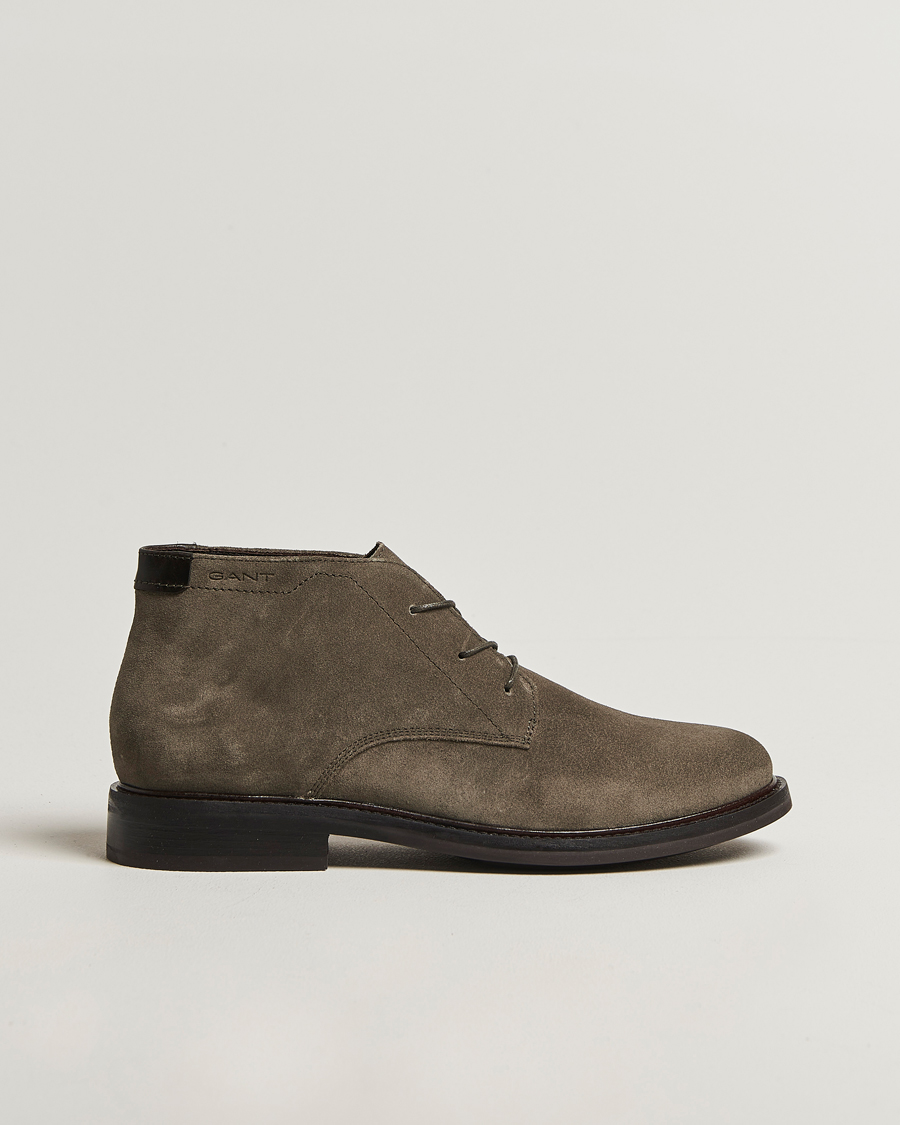 Herren | Boots | Gant | St Fairkon Suede Chukka Boot Dark Taupe