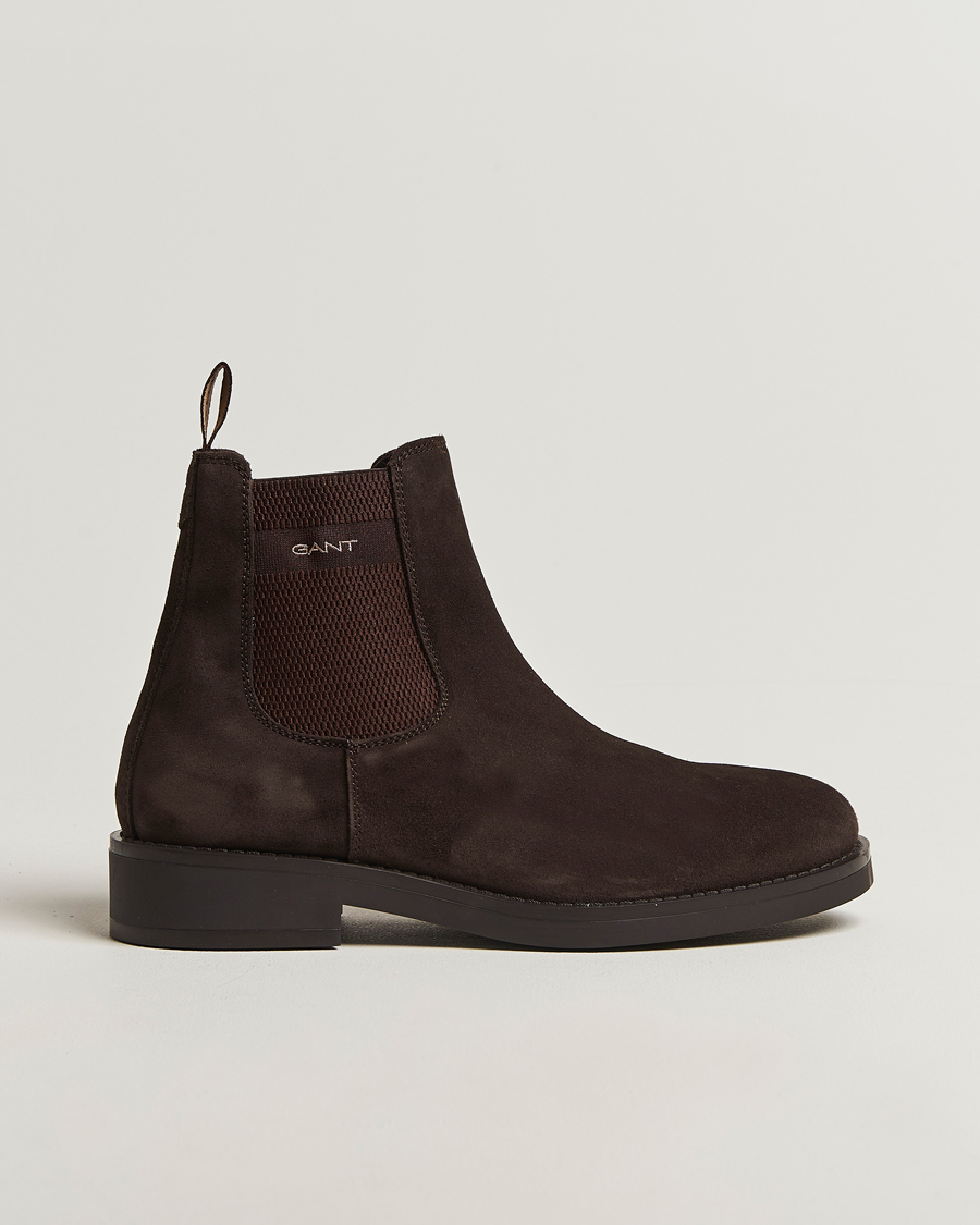Herren | Boots | GANT | Prepdale Suede Chelsea Boot Espresso Brown