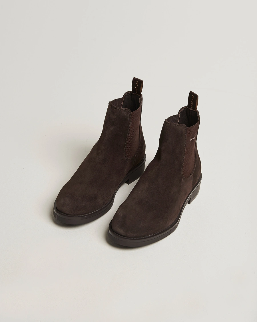 Herren | Boots | GANT | Prepdale Suede Chelsea Boot Espresso Brown