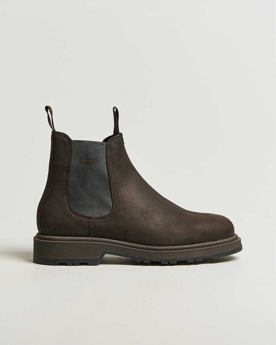 Herren | Boots | GANT | Blisdor Rough Leather Chelsea Boot Dark Brown