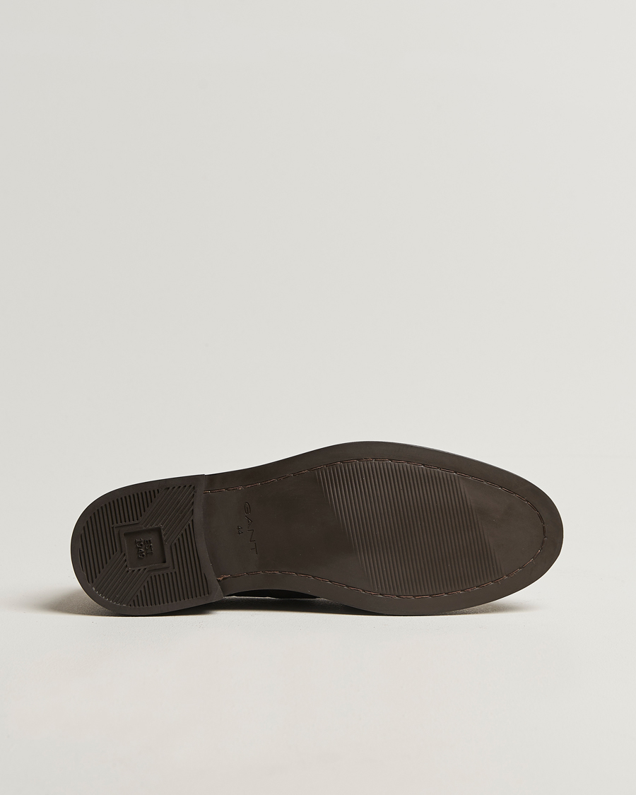 Herren | Loafer | GANT | Lozham Suede Tassle Loafer Dark Brown