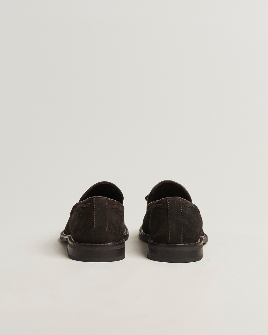 Herren | Loafer | GANT | Lozham Suede Tassle Loafer Dark Brown