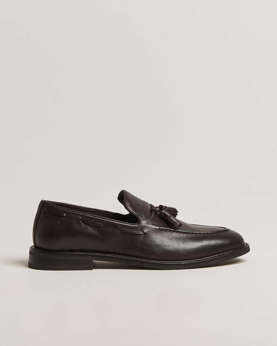 Herren | Loafer | GANT | Lozham Leather Tassle Loafer Dark Brown