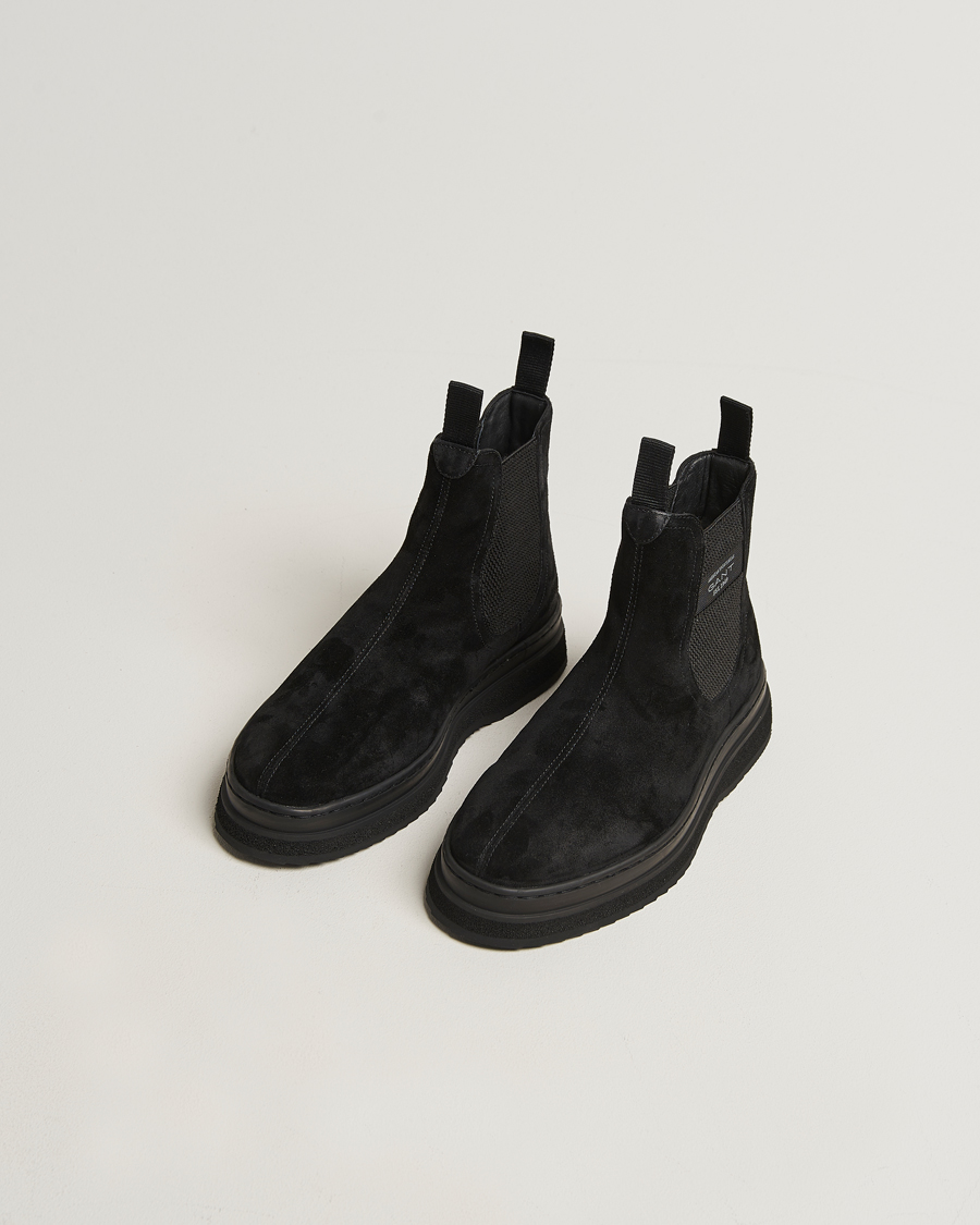 Herren | Boots | GANT | Blistown Shearling Suede Chelsea Boot Black