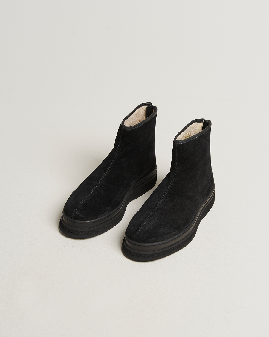 Herren | Boots | GANT | Blistown Shearling Suede Curling Boot Black