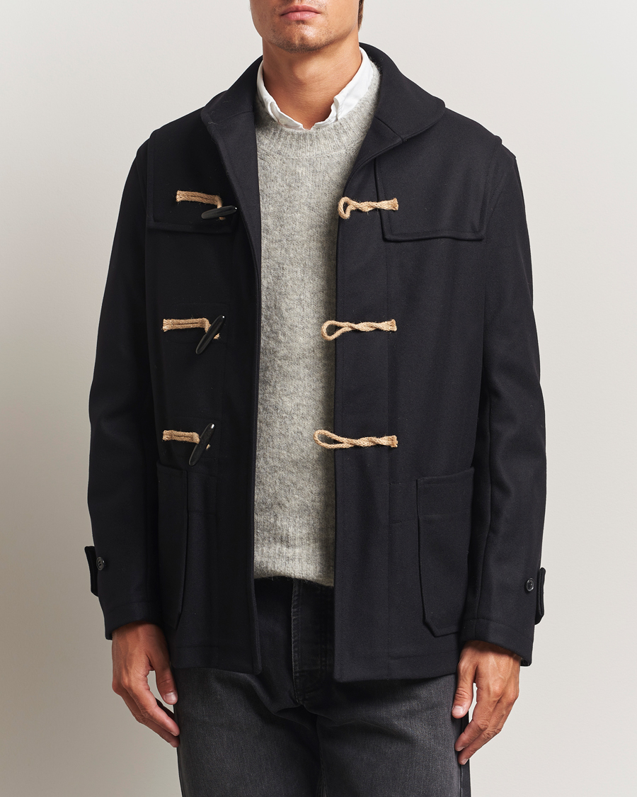 Herren | Jacken | Gloverall | Shawl Collar Duffle Jacket Black