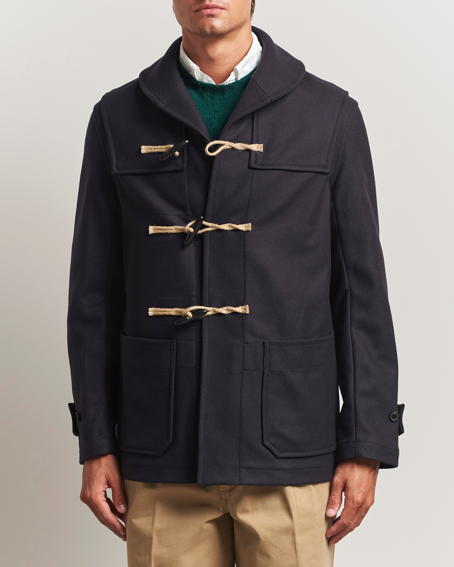 Herren | Jacken | Gloverall | Shawl Collar Duffle Jacket Navy