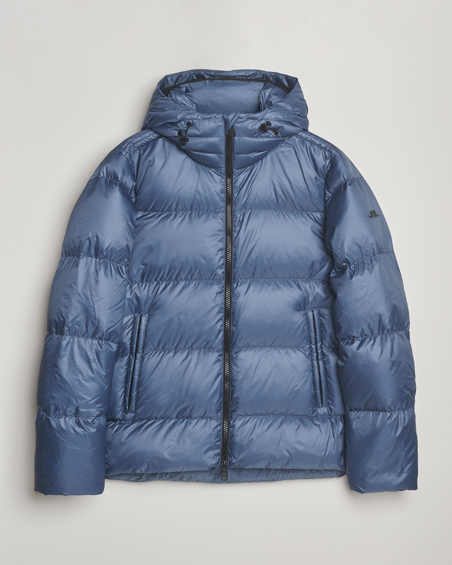Herren | Jacken | J.Lindeberg | Daryl Down Hooded Jacket Vintage Indigo