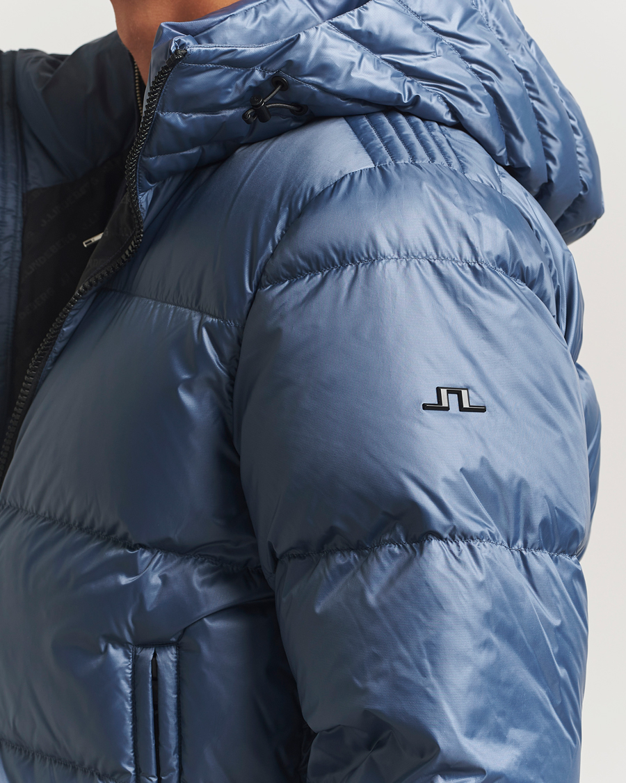 Herren | Jacken | J.Lindeberg | Daryl Down Hooded Jacket Vintage Indigo