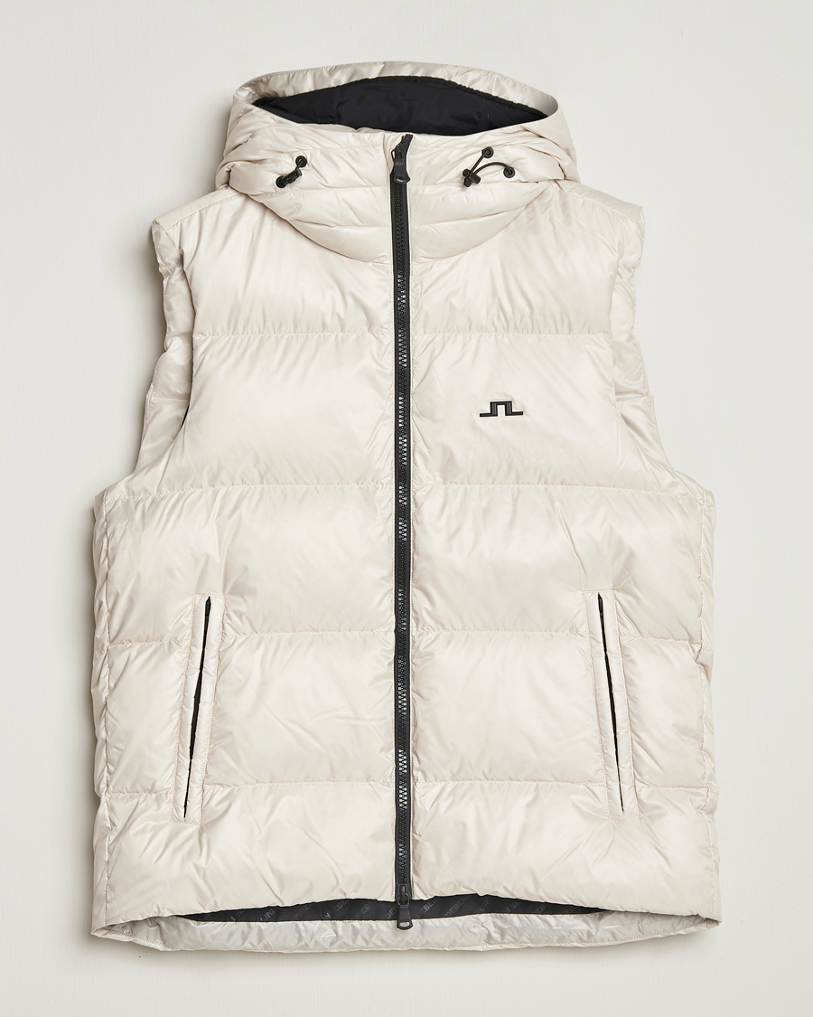 Herren | Westen | J.Lindeberg | Daryl Down Hooded Vest Moonbeam