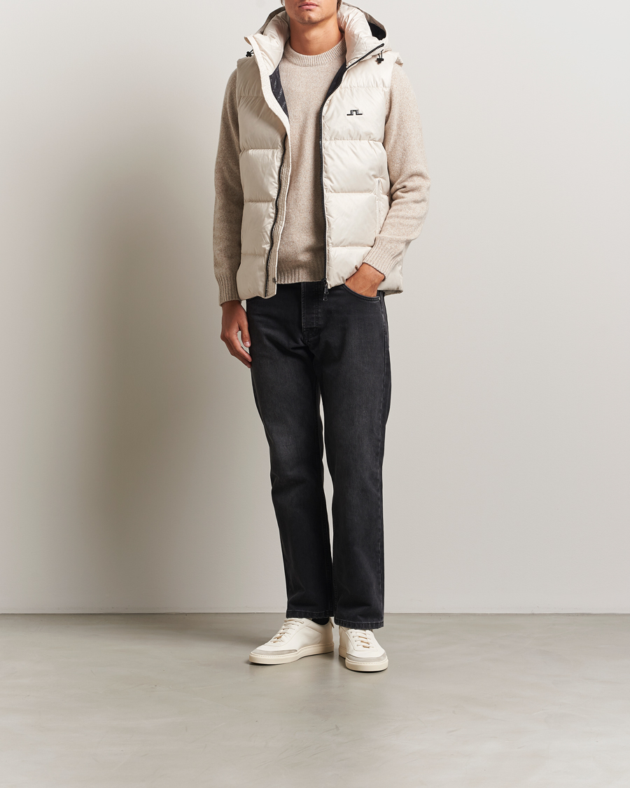 Herren | Westen | J.Lindeberg | Daryl Down Hooded Vest Moonbeam