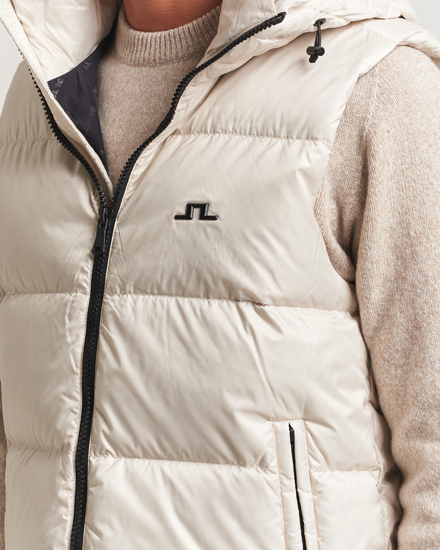 Herren | Westen | J.Lindeberg | Daryl Down Hooded Vest Moonbeam