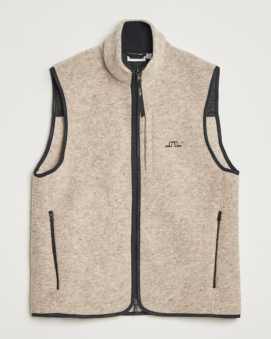 Herren | Pullover | J.Lindeberg | Duncan Wool Fleece Vest Moonbeam