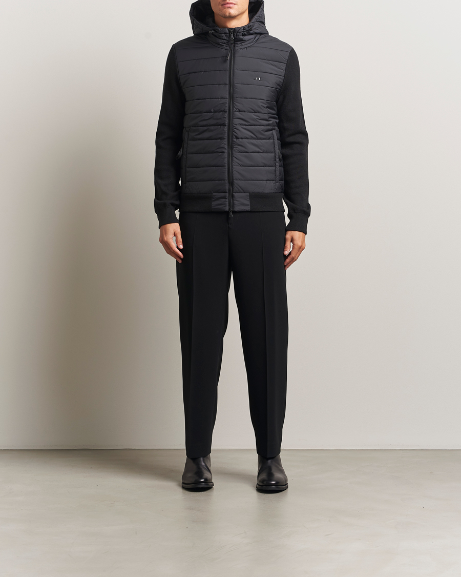 Herren | Jacken | J.Lindeberg | Thorn Hooded Hybrid Jacket Black