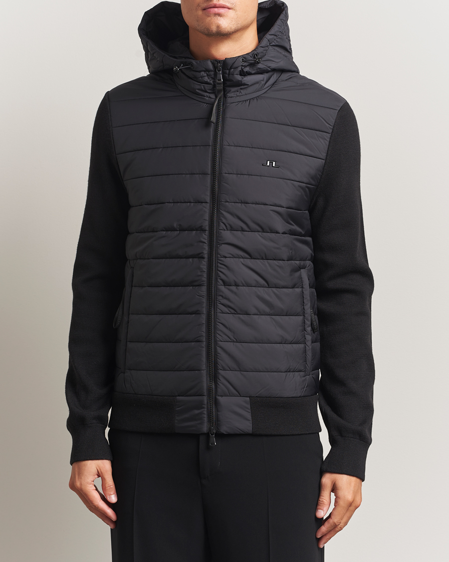 Herren | Jacken | J.Lindeberg | Thorn Hooded Hybrid Jacket Black