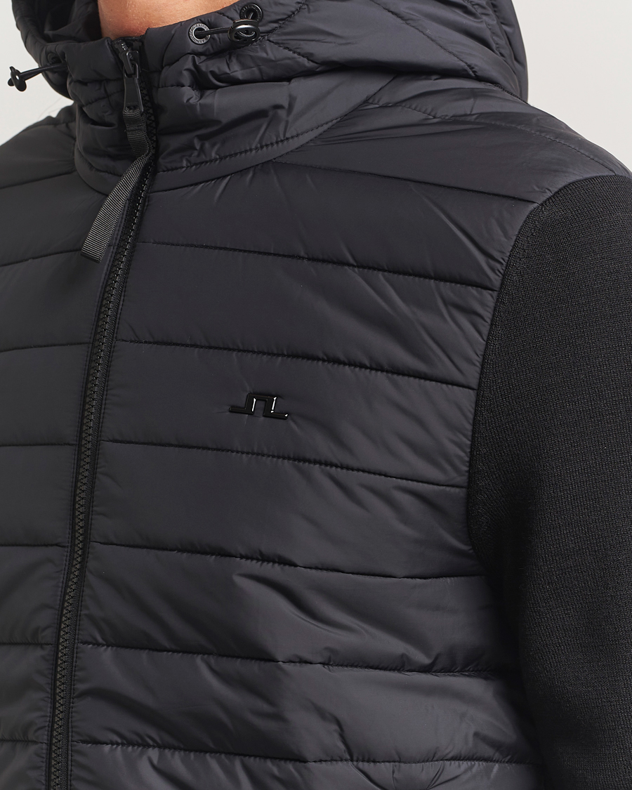 Herren | Jacken | J.Lindeberg | Thorn Hooded Hybrid Jacket Black