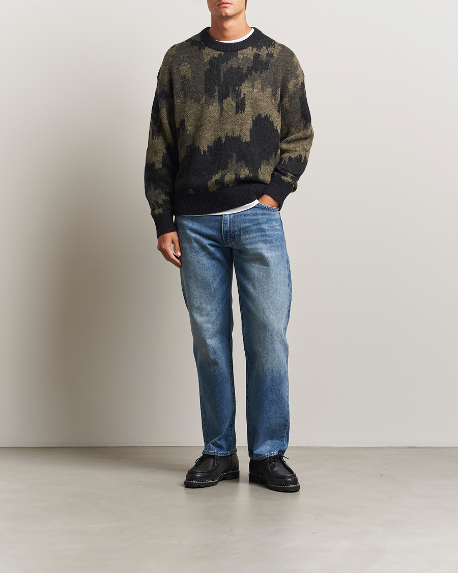 Herren | Pullover | J.Lindeberg | Nate Graphic Jaquard Knitted Sweater Forest Green