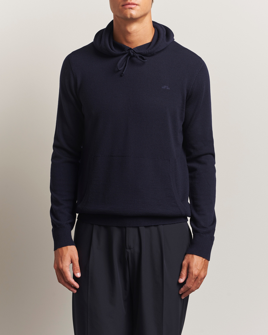 Herren | Pullover | J.Lindeberg | Karl Merino Hoodie Navy