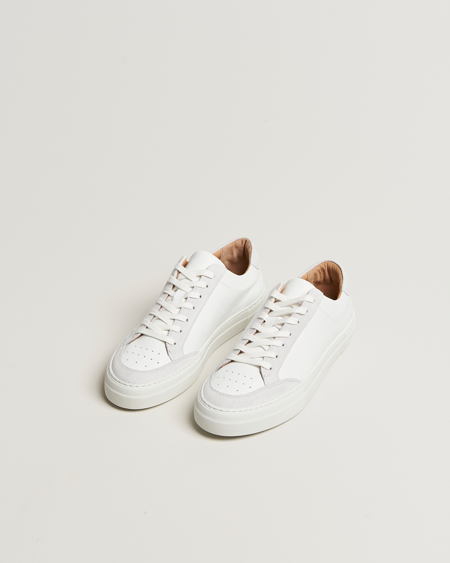 Herren | Sneaker | J.Lindeberg | Art Signature Leather/Suede Sneaker White
