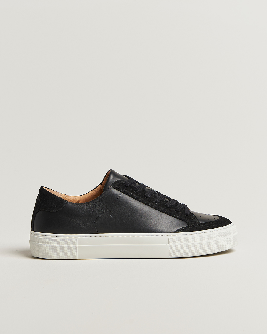 Herren | Sneaker | J.Lindeberg | Art Signature Leather/Suede Sneaker Black
