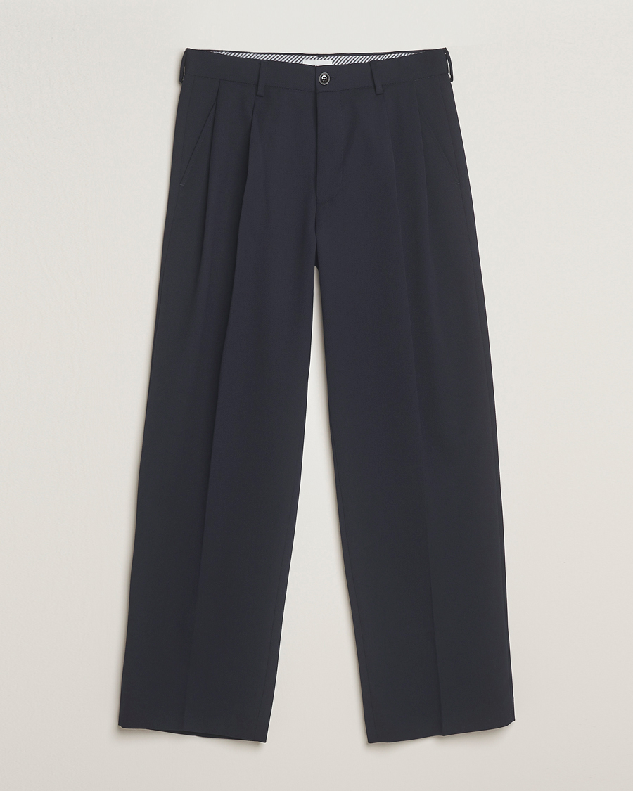 Herren | Hosen | NN07 | Justin Double Pleated Suit Trousers Deep Navy