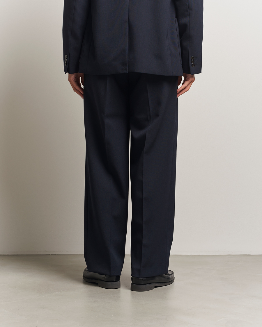 Herren | Hosen | NN07 | Justin Double Pleated Suit Trousers Deep Navy