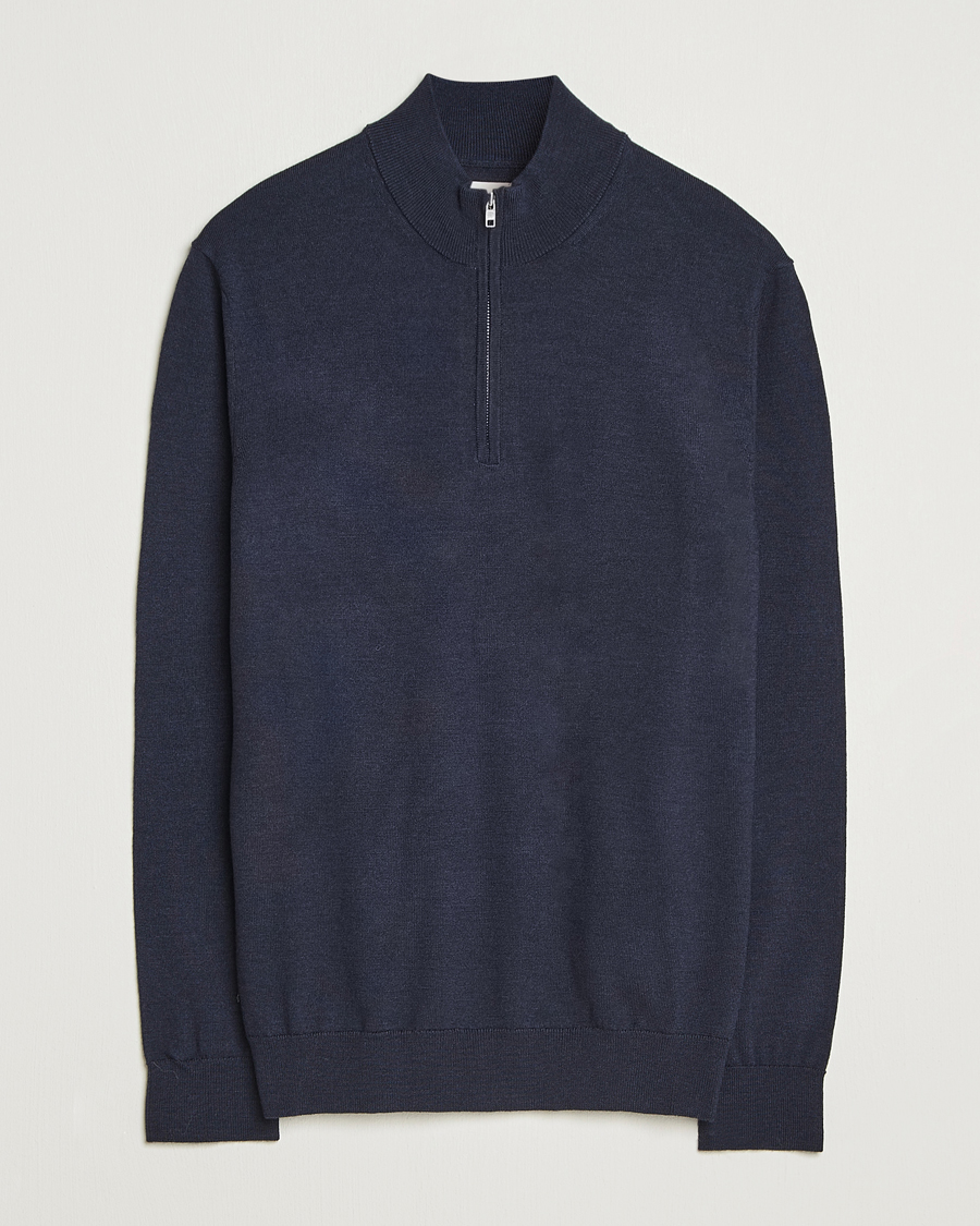 Herren | Pullover | NN07 | Sergio Merino Half Zip Navy Melange