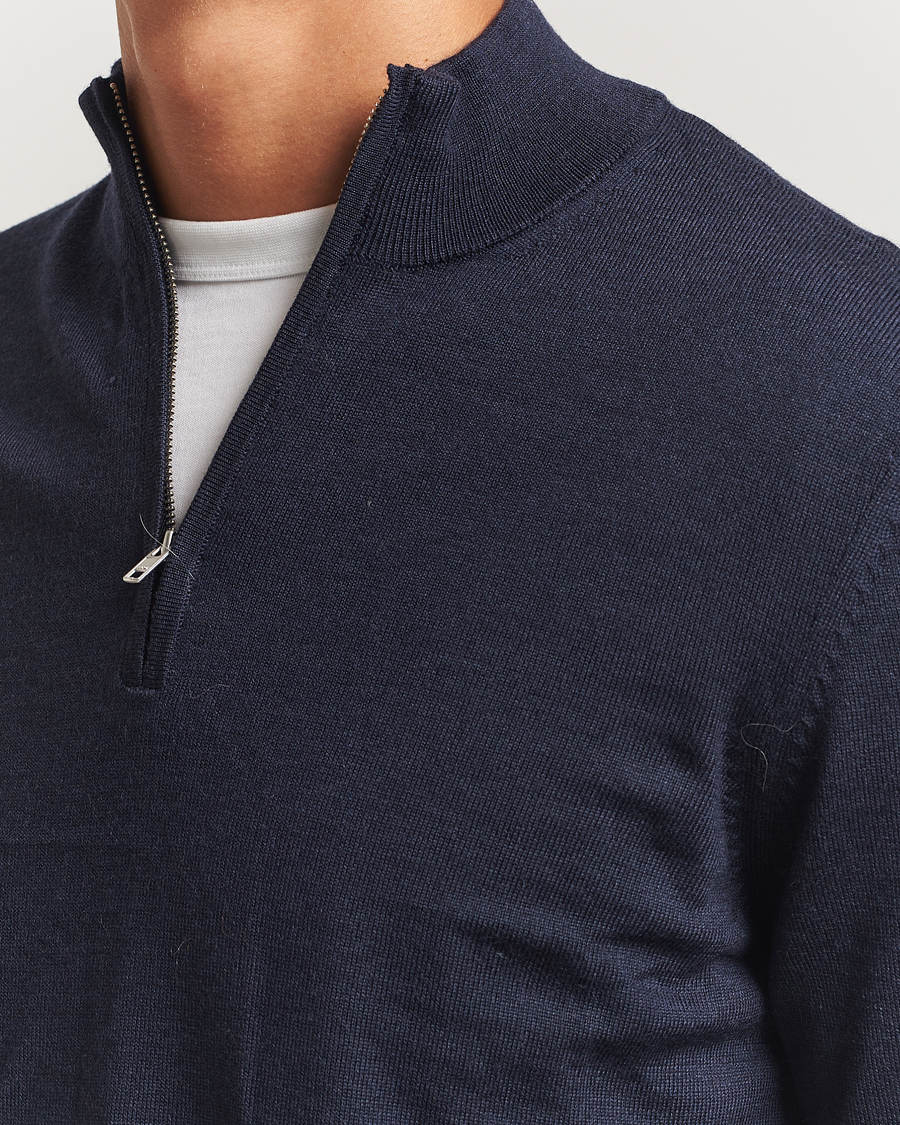 Herren | Pullover | NN07 | Sergio Merino Half Zip Navy Melange