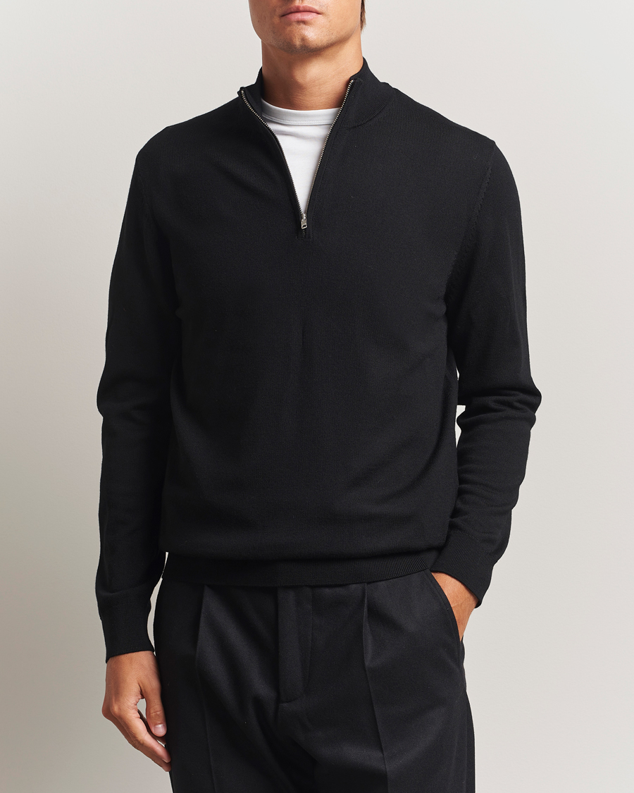 Herren | Pullover | NN07 | Sergio Merino Half Zip Black