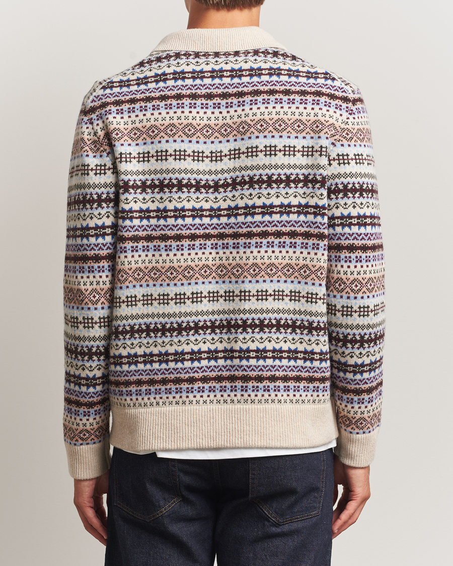 Herren | Pullover | NN07 | Robbie Fairisle Knitted Polo Multi