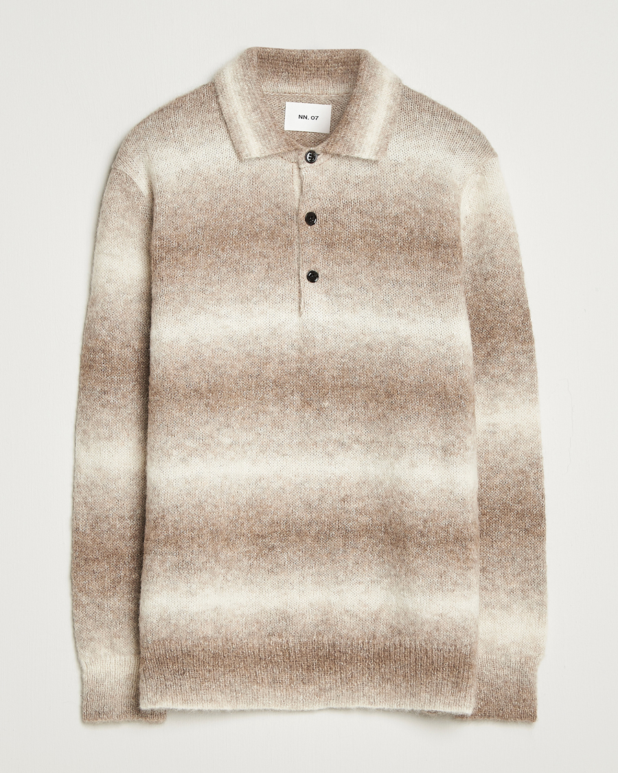 Herren | Pullover | NN07 | Alfie Alpaca Knitted Polo Light Camel