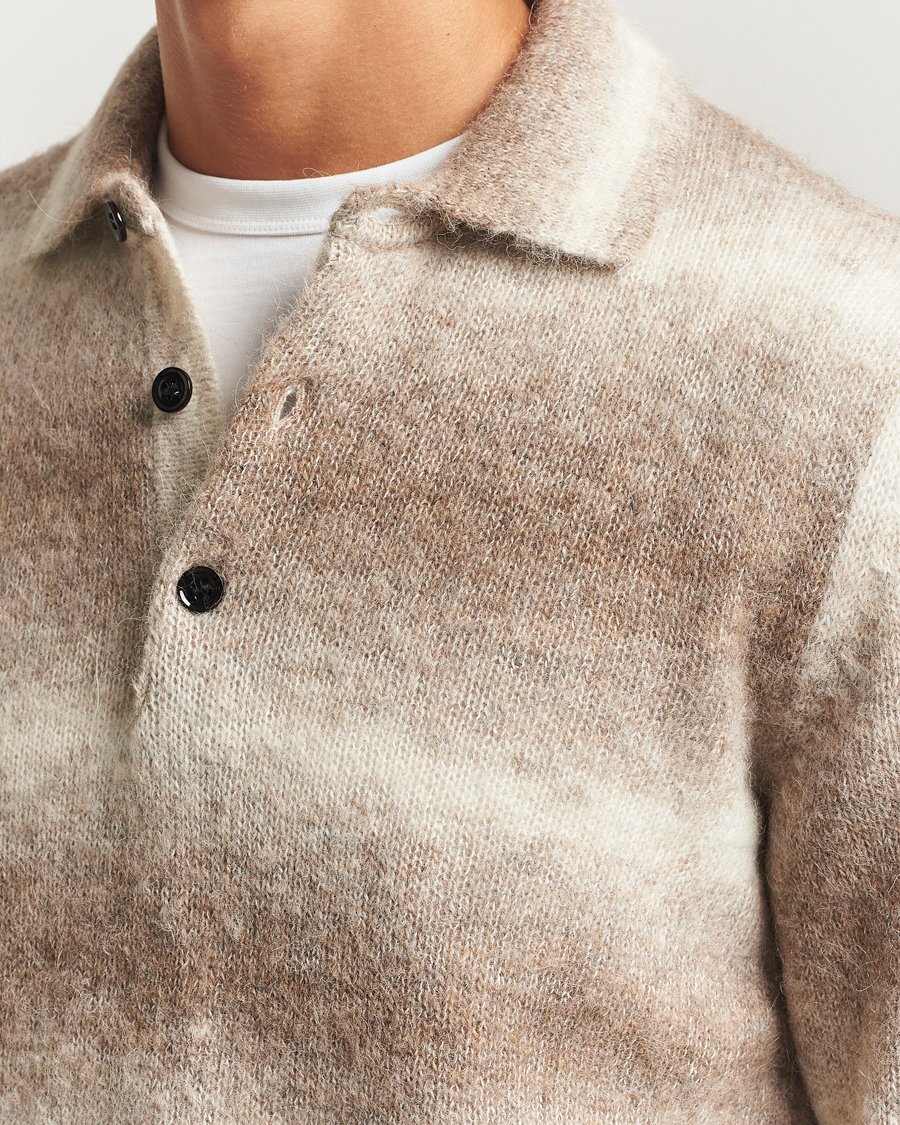 Herren | Pullover | NN07 | Alfie Alpaca Knitted Polo Light Camel