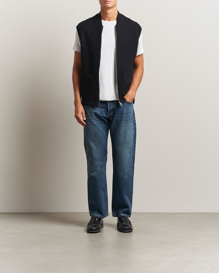 Herren | Pullover | NN07 | Boiled Wool Vest Black