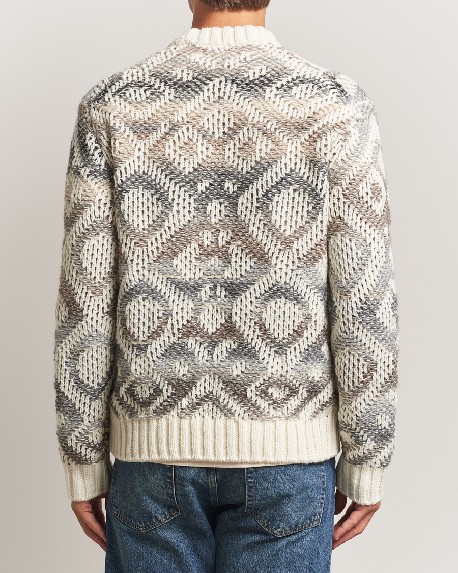 Herren | Pullover | NN07 | Brady Heavy Knitted Sweater Ivory Multi
