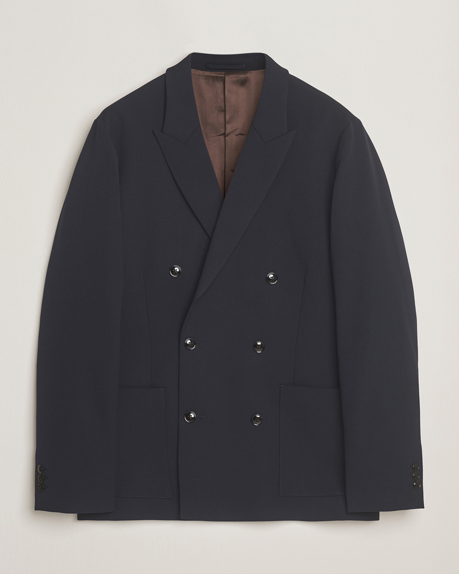 Herren | Sakkos | NN07 | Jordin Wool Double Breasted Blazer Deep Navy