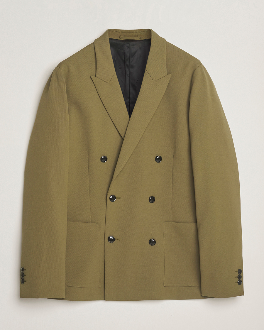 Herren | Sakkos | NN07 | Jordin Wool Double Breasted Blazer Firene Green
