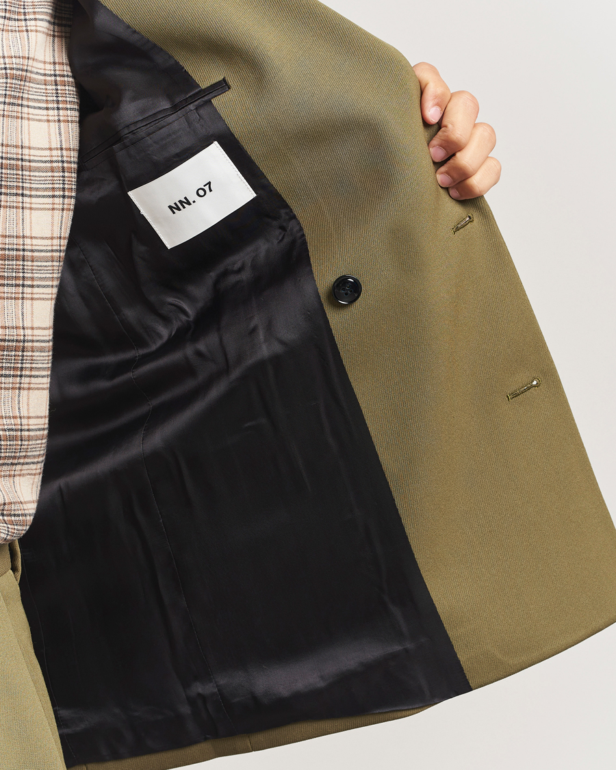 Herren | Sakkos | NN07 | Jordin Wool Double Breasted Blazer Firene Green