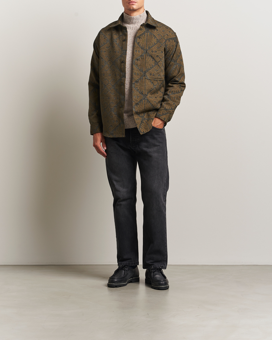 Herren | Hemden | NN07 | Adwin Printed Overshirt Green Multi