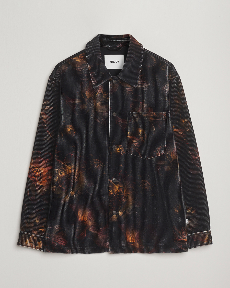 Herren | Hemden | NN07 | Blaze Printed Corduroy Overshirt Multi